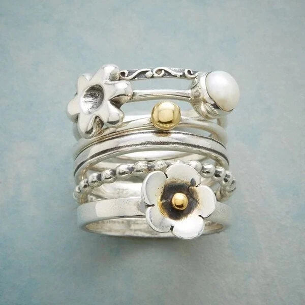 Collier de perles Blume et bague