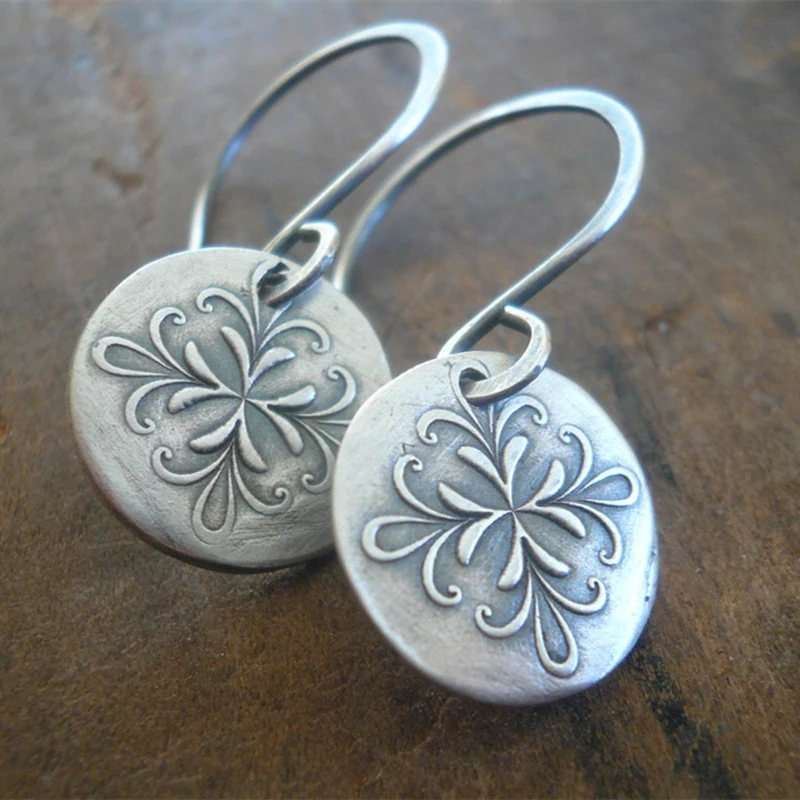 Boucles d'oreilles Argent Vintage Élégantes