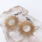 Boucles d'oreilles Boho en argent au style solaire