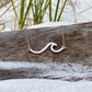 Collier de vagues marines en argent