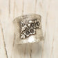 Bague Bande Large Vogel Fleur