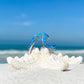 Bague de vagues marines en opale et en argent