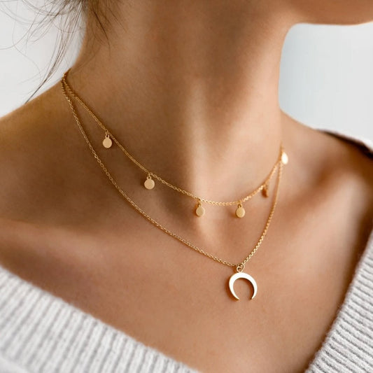 Collier de lune en argent