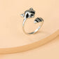 Bague de raton laveur réglable en argent sterling 925