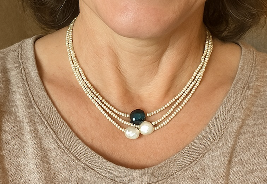 Collier en perles naturelles