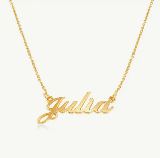 Chaîne de nom en cuir exclusive faite main avec gravure personnalisée selon votre souhait