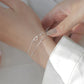 Bracelet en Argent à Cœur Réglable pour un Élégant Style Personnalisé