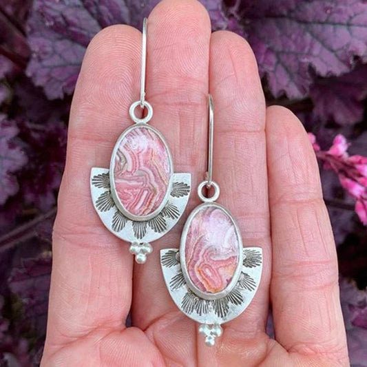 Boucles d'oreilles bohèmes en acrylique et argent : un éclat d'originalité!
