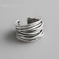 Bague Ajustable en Argent Élégante et Brillante