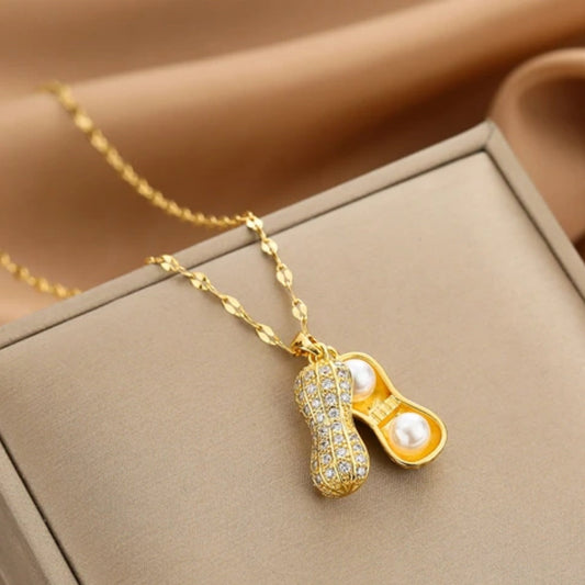 Collier Chrysalis avec perles en or