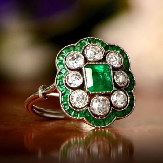 Bague Vintage Smaragd