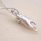Collier en argent sterling 925 avec un chat espiègle