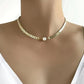 Élégant Collier en Or avec Perles Romaines