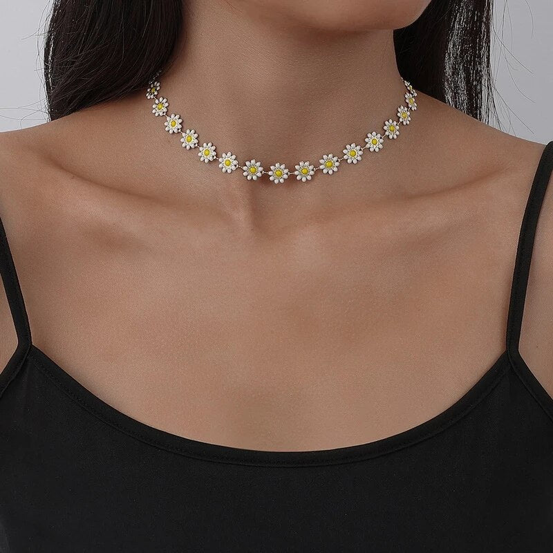 Collier Marguerite en or