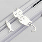 Boucles d'oreilles chatons escalade en argent