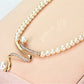 Collier de perles naturelles + ensemble de boucles d'oreilles