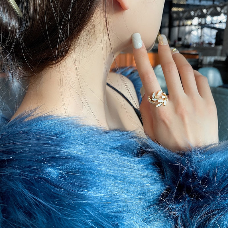 Bague en feuille d'or