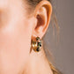 Boucles d'oreilles florales luxueuses