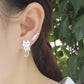 Boucles d'oreilles chatons escalade en argent