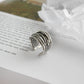 Bague Ajustable en Argent Élégante et Brillante