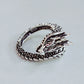 Bague Ajustable en Argent 925 Style Dragon