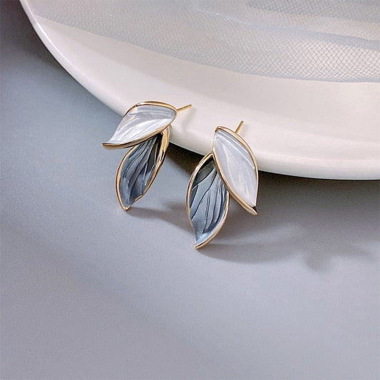 Boucles d'oreilles en émail luxueuses peintes à la main, Lucky Wings