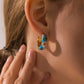 Boucles d'oreilles florales luxueuses