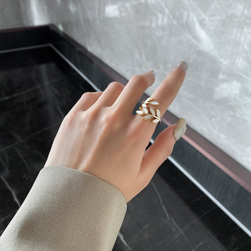 Bague en feuille d'or