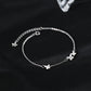 Élégant Bracelet Papillon en Argent Fin