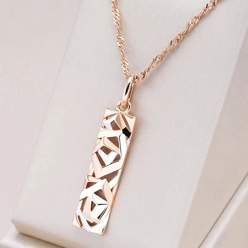 Collier élégant en argent et or