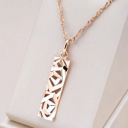 Collier élégant en argent et or