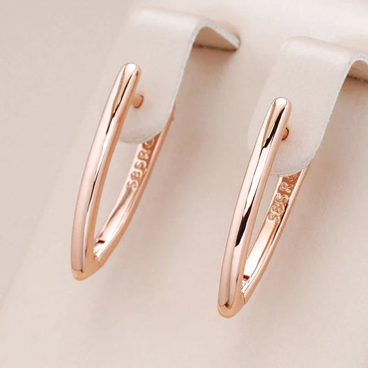 Boucles d'oreilles à pointe dorée