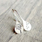 Boucles d'oreilles feuille de pissenlit en argent 925