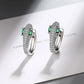 Boucles d'oreilles serpent en argent sterling 925
