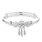 Bracelet Ajustable en Argent 925 avec Motif Attrape-Rêves