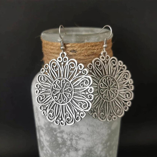 Boucles d'oreilles Mandala vintage