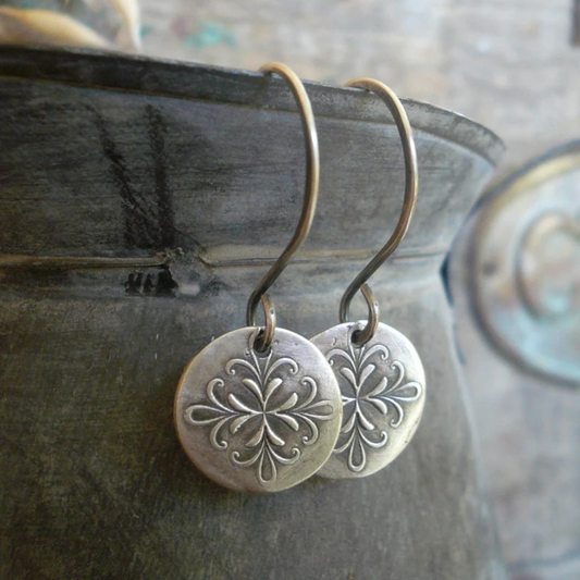 Boucles d'oreilles Argent Vintage Élégantes