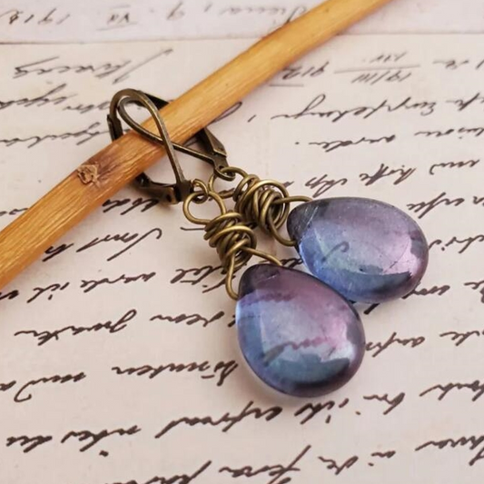 Boucles d'oreilles en cristal cosmique