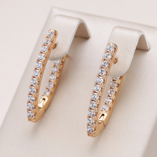 Boucles d'oreilles élégantes Bright Point en or