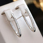 Boucles d'oreilles élégantes en zirconium or
