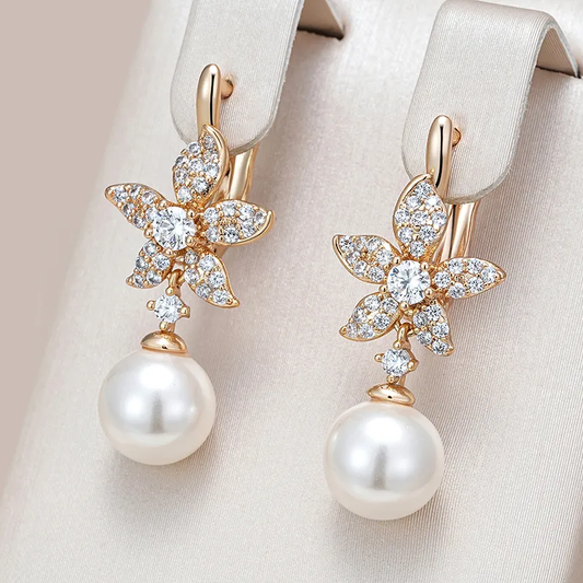 Boucles d'oreilles élégantes brillantes