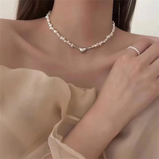 Collier cœur élégant en argent