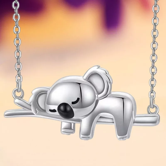 Collier en argent avec un koala