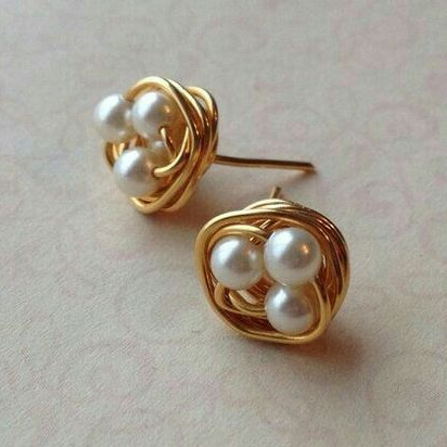 Boucles d'oreilles vintage Perlennest