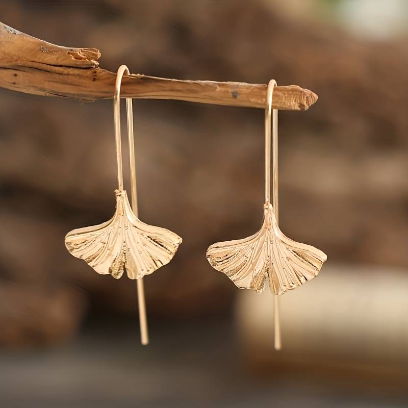 Boucles d'oreilles vintage à gros pétales