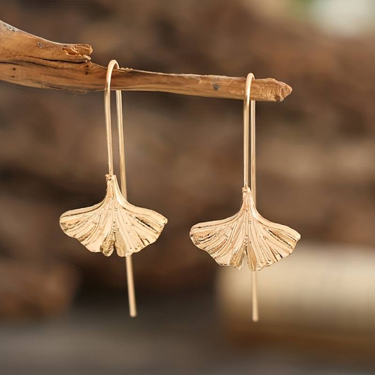 Boucles d'oreilles vintage à gros pétales