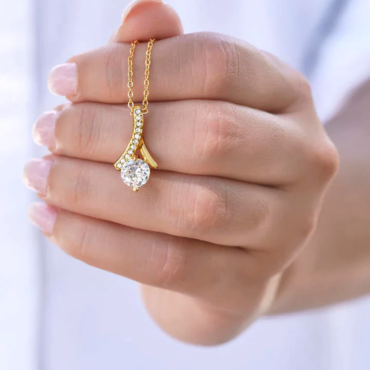 Collier avec zirconias en or vintage