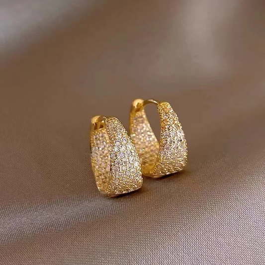 Boucles d'oreilles en chêne élégantes et brillantes