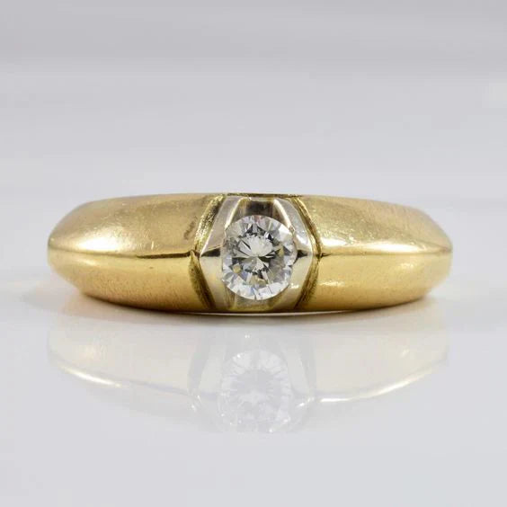 bague en or vintage avec zirconia