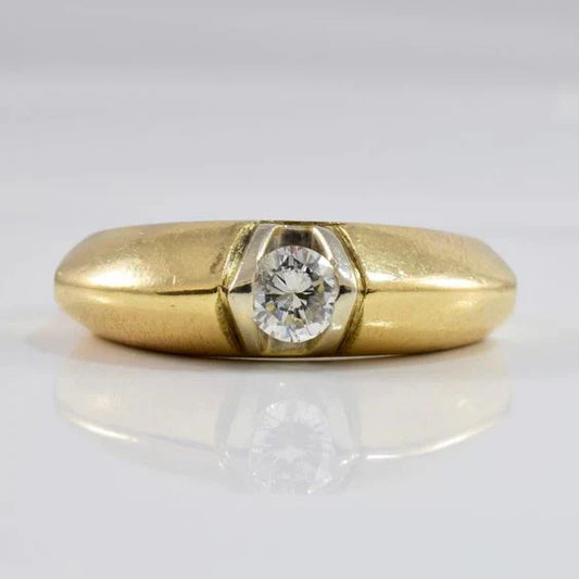 bague en or vintage avec zirconia